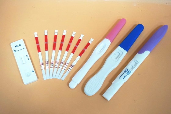 ชุดทดสอบการวินิจฉัยอย่างรวดเร็วของ Cassette การตั้งครรภ์ HCG แม่นยำสำหรับการทดสอบด้วยตนเองที่บ้าน