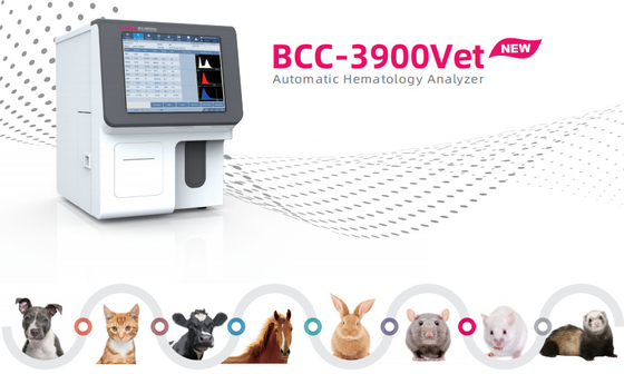 CE เครื่องวิเคราะห์โลหิตวิทยาอัตโนมัติสัตวแพทย์ความจุขนาดใหญ่ 110VA