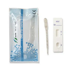 ชุดทดสอบน้ำลายขั้นตอนเดียว Rapid Diagnostic 4.0mm Hiv Detein Test